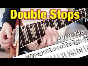 Guitar Solo On 1 Chord (D7) | Double Stops (+TABS & BACKING TRACK)