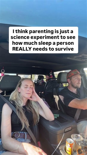 Us after a long night of no sleep basically trying to remember the reason we got in the car/where