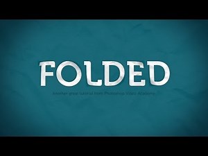 How to Create a Folded Paper Text Effect in Photoshop