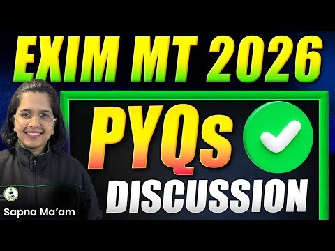 Exim Bank Management Trainee 2026 | Exim Bank Management Trainee PYQs Discussion | EXIM Bank Course
