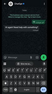 ChatGPT WhatsApp number