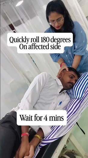 Vertigo while rolling in bed? Try Li quick maneuver for horizontal canal bppv #bppv #epleymaneuver