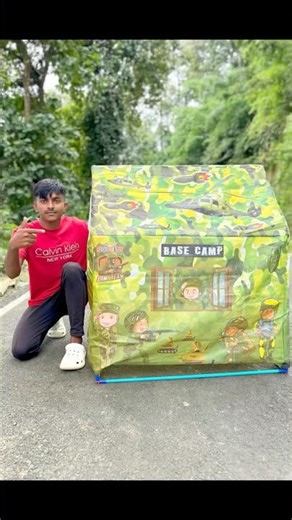 Army tent house unboxing and review test video#shorts