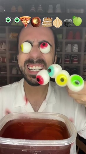 Eating Gummy Eyeballs and Snacks ASMR Mukbang