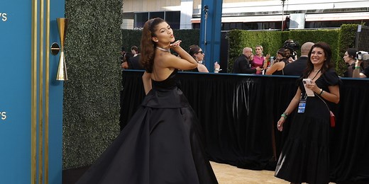 Zendaya Brings Timeless Glamour in a Valentino Ball Gown and Bulgari Diamonds at the 2022 Emmys