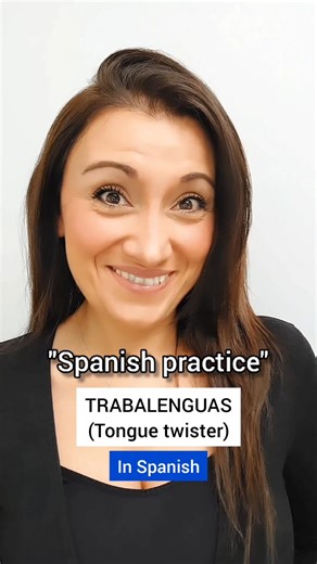 Tongue Twister in Spanish 🇪🇸 Trabalenguas en español #spanishcourse #learnspanish #spanish #shorts