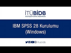 IBM SPSS 28 Kurulumu (Windows)