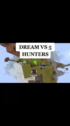 Minecraft Gameplay: Dream vs 5 Hunters Action