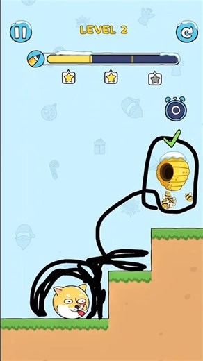 Doge is in Danger! 😱 | Draw to Save the Doge - Level 1 to 50 #shorts #games #gameplay #trending