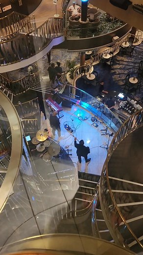 Come ride the elevator with me! 🛗 Love the elevators that have glass to check out the surroundings! #elevator #ncl #ncldawn #cruise #cruiseship #cruisevacation | Copperhead Travels, LLC