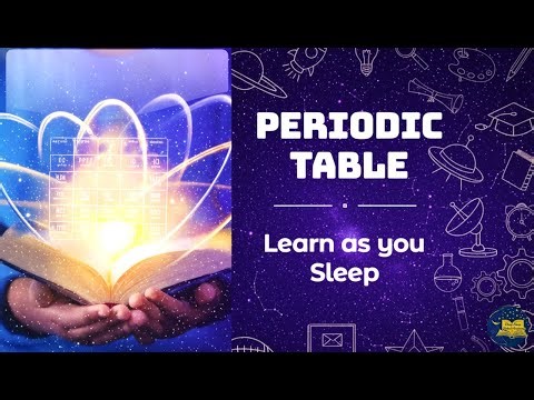 Science ASMR for Deep Sleep | Periodic Table to help you sleep