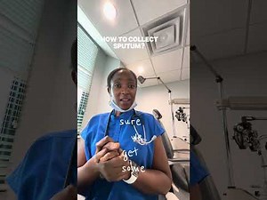 Coughing? How to collect a sputum sample? #phlegm #cough