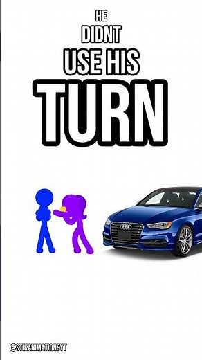 HE DIDNT USE HIS TURN SIGNAL (Animation Meme) #foryou #memes #animation #animationmeme