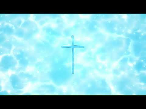 Holy Cross in Water | 7 Min Baptism Loop | 4K Christian Background