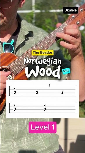 The Beatles – Norwegian Wood on Ukulele | Level 1 & Level 2 #easyukulele