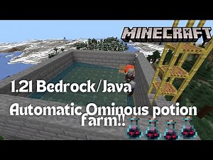 1.21 Bedrock / Java Ominous potion farm in minecraft.