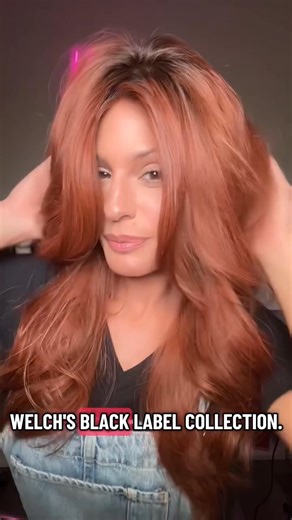 Roxie’s styling the brand new Human Hair Athenian Adventure by Raquel Welch in RL32/31SS Shaded Cinnabar ❤️ Curled with the 3 in 1 Airstyler by Envy ✨ | Wigs.com