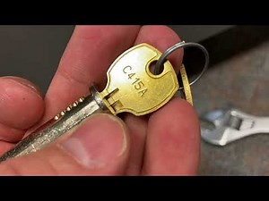 Filing cabinet lock installation