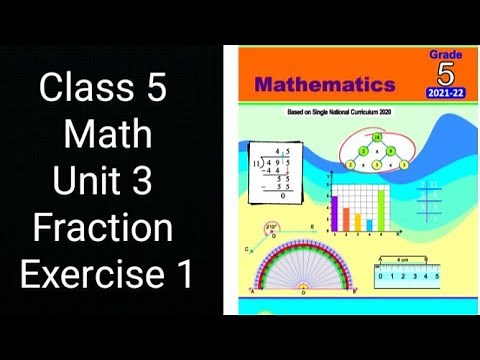 Class 5 Math | Unit 3 Fractions | Exercise 1 Full Solution | Punjab Textbook Board