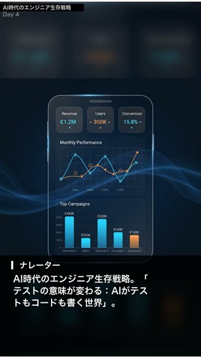 「テストが保証していたのは『コードが今の動作をしている』ことだけで、『コードが正しく動いている』ことじゃなかったんですね」| AI時代にエンジニアが生き残るには #shorts #ai
