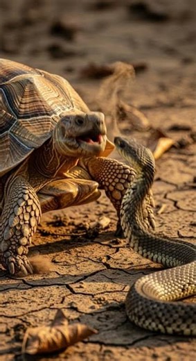 Turtle vs Snake: The Shocking Standoff 🐢🐍⚡ | Who Wins the Epic Battle