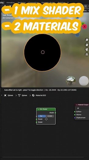 How To Animate Material Change In Blender #3d #3danimation