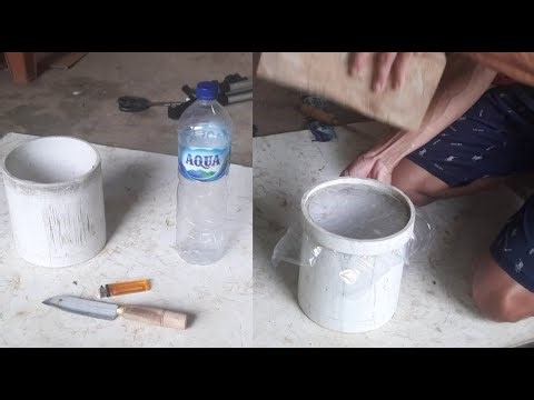 how to make a drum from used bottles