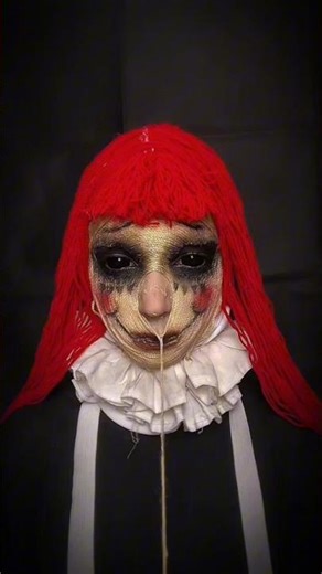 Removal #makeup #newtransition #makeupremoval #scarylook #sfxmakeup #redwig #gothic #viralshorts