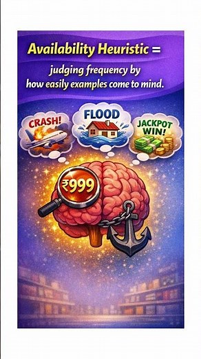 Availability Heuristic Explained 🧠 | Why Rare Events Feel Common