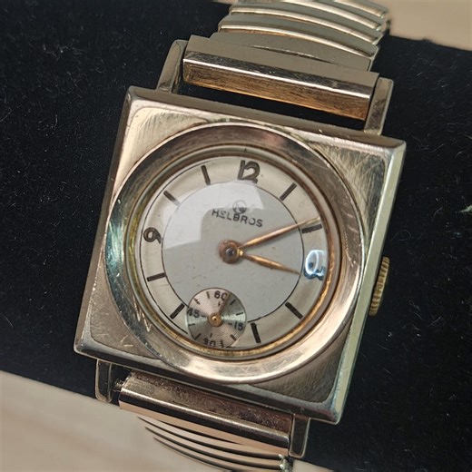 Vintage Art-deco Helbros Swiss Mechanical Watch 10K Rolled Gold Plate Sub Seconds 1940s Running - Etsy