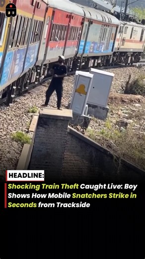 Shocking Train Theft Caught Live: Boy Shows How Mobile Snatchers Strike in Seconds from Trackside
