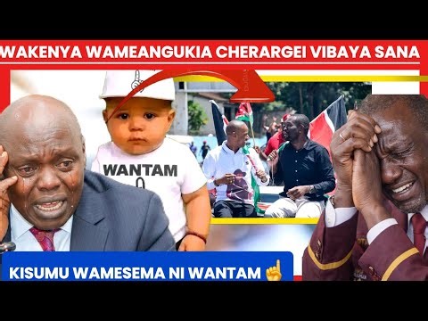 🤣🔥OGOPA GENZI!!ANGRY KENYANS DESTROY CHERARGEI AFTER SAYING KISUMU PHOTOS WERE AI GENERATED