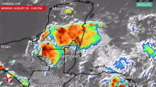 20K views · 273 reactions | #WEATHER: Satellite imagery shows the passage of a tropical wave over our region, producing scattered showers over the northern part of the country of #Belize. Another tropical wave which has now entered the Caribbean will bring widespread rain to our area in the coming days. We'll keep monitoring the weather for any development. | Corozal Live | Facebook