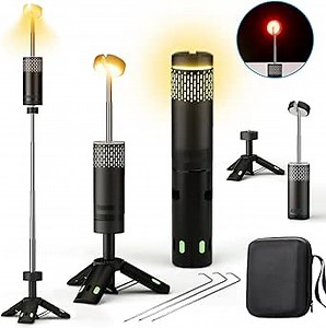 Rechargeable Telescopic LED Camping Light - 10000mAh Multifunction Magnetic Lantern, Cordless Job Site Detachable, Dimmable Tent Light, Portable Power Bank, IPX5 Waterproof