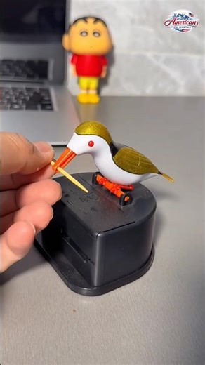 Push-Type Bird Automatic Pop-Up Toothpick Box