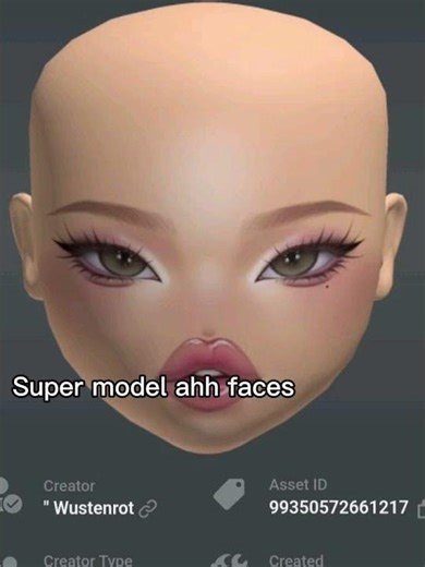 Super model ahh faces