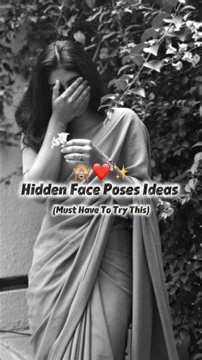 Hidden Face Poses Ideas 💡 You Have To Try This ❤️✨#trendingshorts #hiddenfaceposes #cuteposes #love