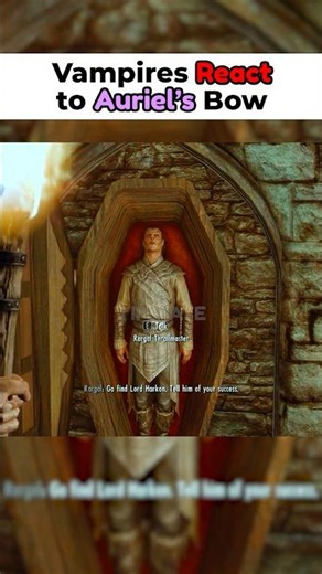 Vampires React to Auriel’s Bow - Skyrim