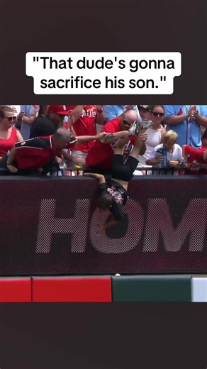 Mom's not gonna be happy about that one #mlb #baseball #sports #dad #funny