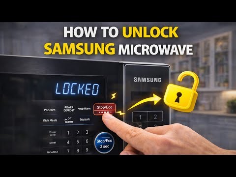 Unlock Samsung Microwave ("Loc" Error Code)