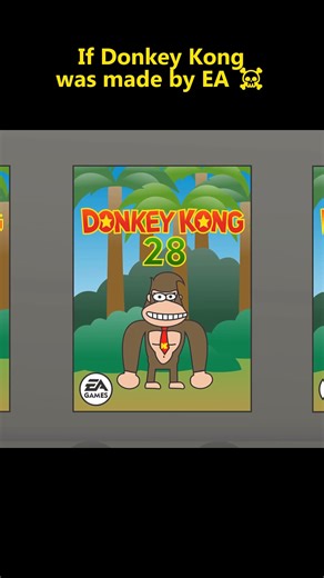 Donkey Kong, But Made by EA #donkeykong #shorts #animation