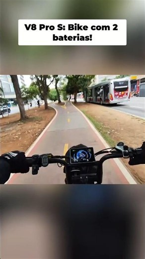 V8 Pro S: Amazing Electric Bicycle with Two Batteries! #shorts