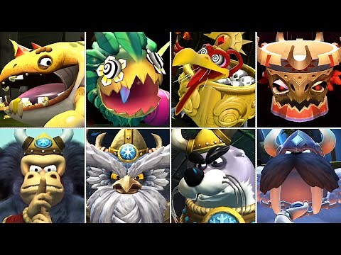 Donkey Kong Country Returns HD + Tropical Freeze HD All Bosses (No Damage)