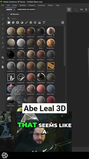 Substance Painter Transform Glass with Dry Beach Rocks #3d #3dart #3dmodeling #tutorial #art #artist