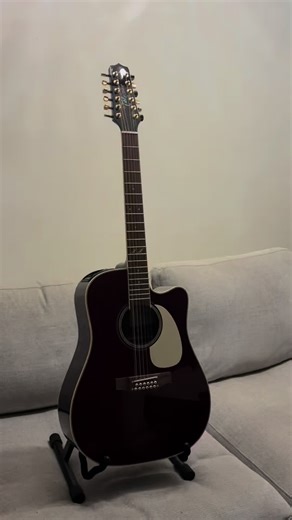 Takamine JJ325SRC-12 John Jorgenson 12-string Acoustic-electric Guitar - Gloss Red😍#takamine #takaminede12cuerdas #12string #JJ #guitarist