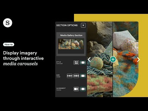 How to use media gallery carousel to display imagery