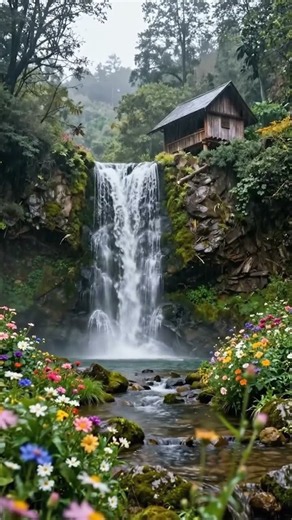 Rain & Waterfall ASMR 🌧️ Deep Sleep Sounds | 10 Hours Relaxation