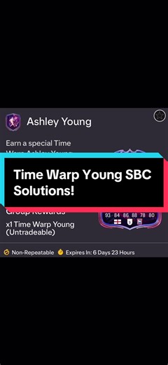 Time Warp Young SBC Solutions! #fc26 #fyp #fifa #sbc #ultimateteam