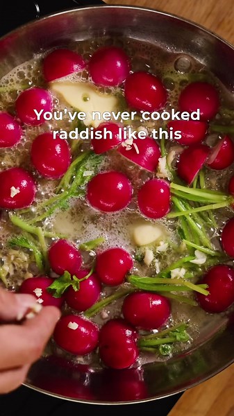 Crispy Garlic Butter Radishes Recipe
