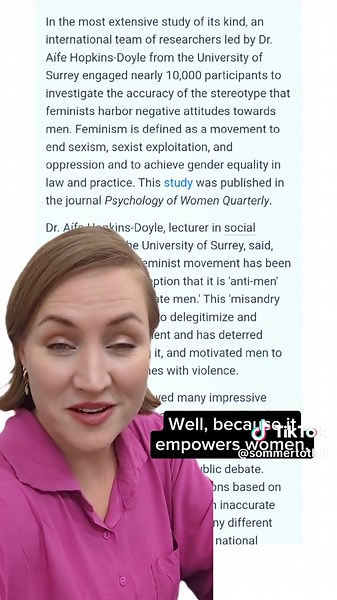 It's almost like a spcific group of people benefit from discrediting feminism...